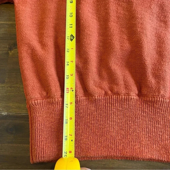 Madewell Clairview Hoodie Sweater Crop Sporty Short Textured Vintage Orange XXS - Picture 12 of 14
